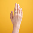 deBoulle Collection Bypass Ring in Yellow Gold