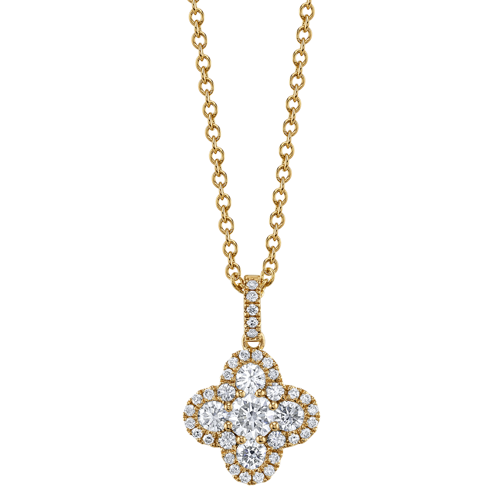 deBoulle Collection Clover Pendant in Yellow Gold