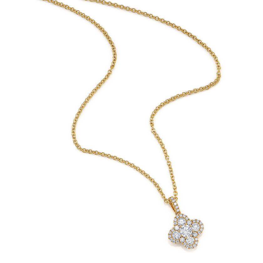 deBoulle Collection Clover Pendant in Yellow Gold