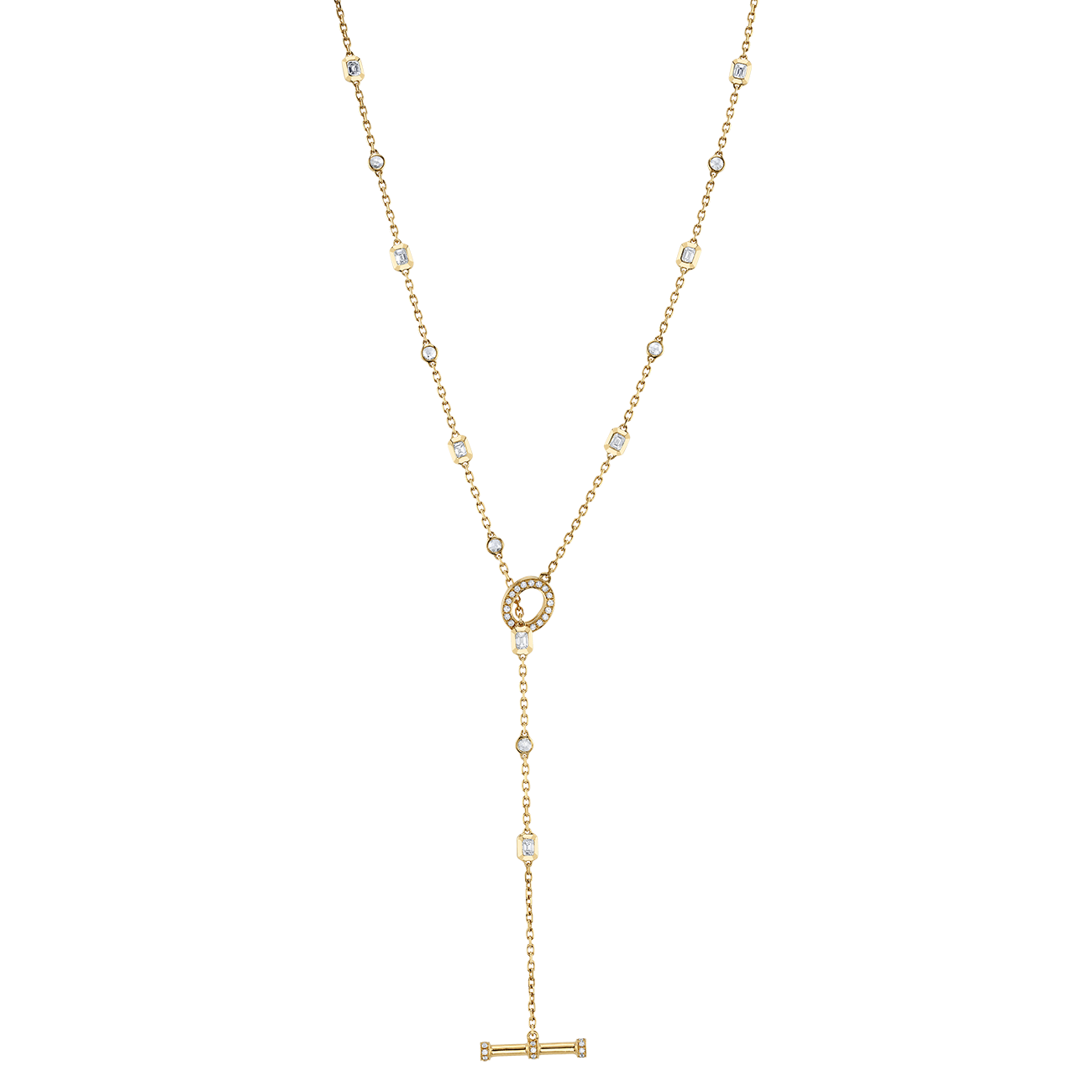 deBoulle Collection Lariat Toggle in Yellow Gold