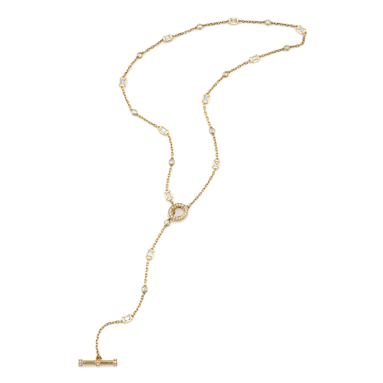 deBoulle Collection Lariat Toggle in Yellow Gold