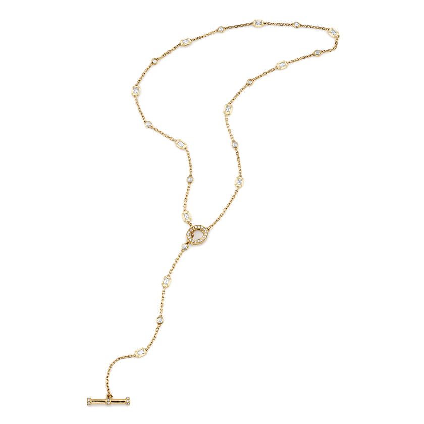 deBoulle Collection Lariat Toggle in Yellow Gold