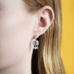 deBoulle Collection Diamond Dangle Earrings in White Gold