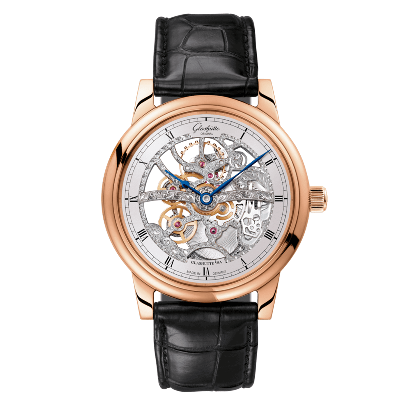 Glashütte Senator Manual Winding Skeletonized 1-49-18-01-05-30