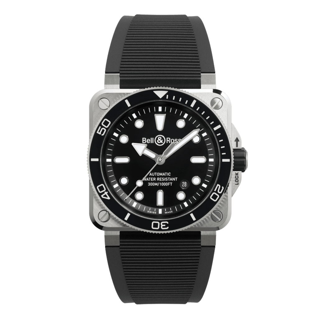 Bell & Ross BR-03 Diver Black Steel BR03A-D-BL-ST/SRB