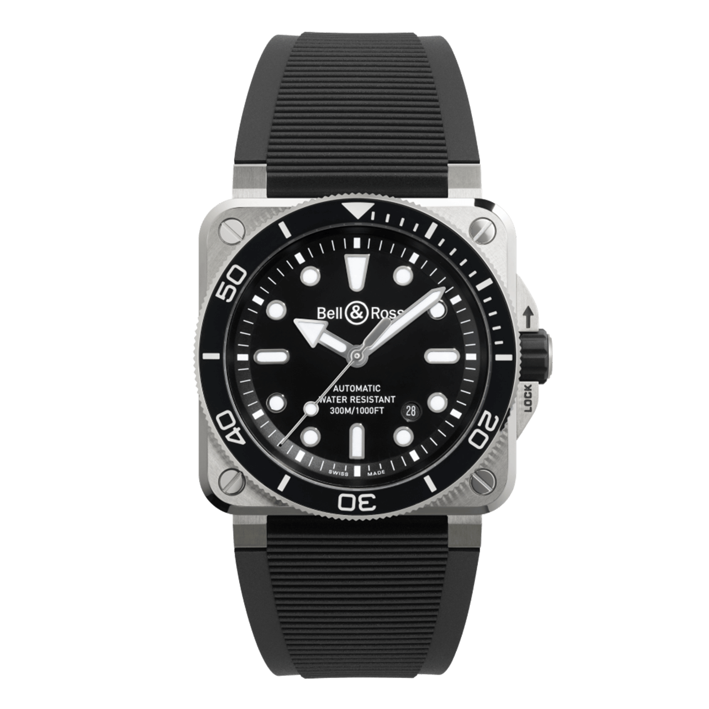 Bell & Ross BR-03 Diver Black Steel BR03A-D-BL-ST/SRB
