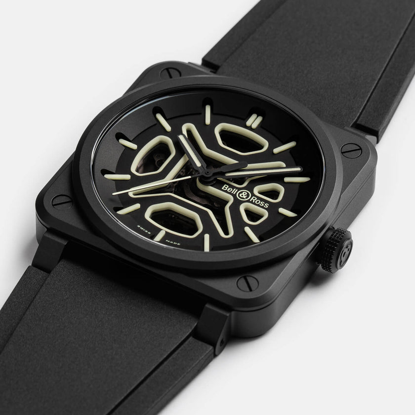 Bell & Ross Skeleton Lum Ceramic BR03A-LM-SKCE/SRB