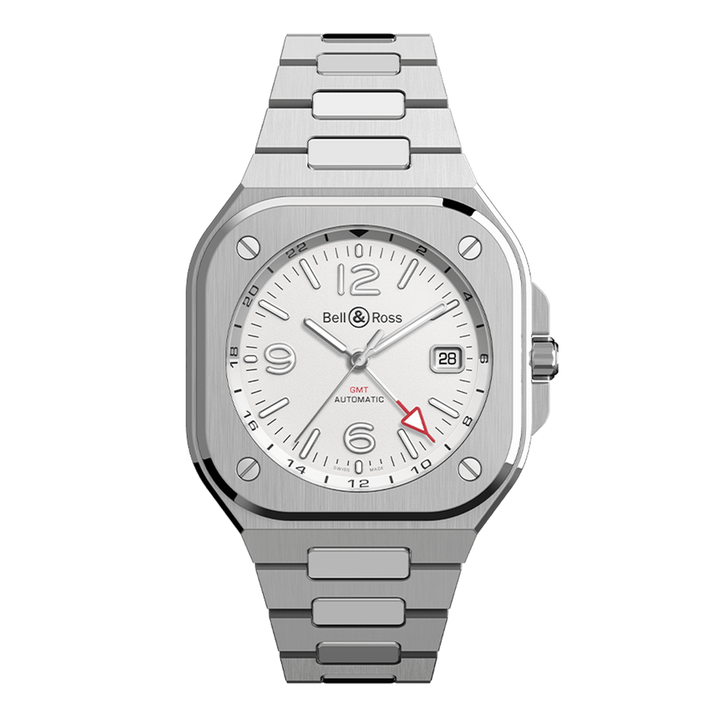 Bell & Ross BR-05 GMT White BR05G-SI-ST/SST