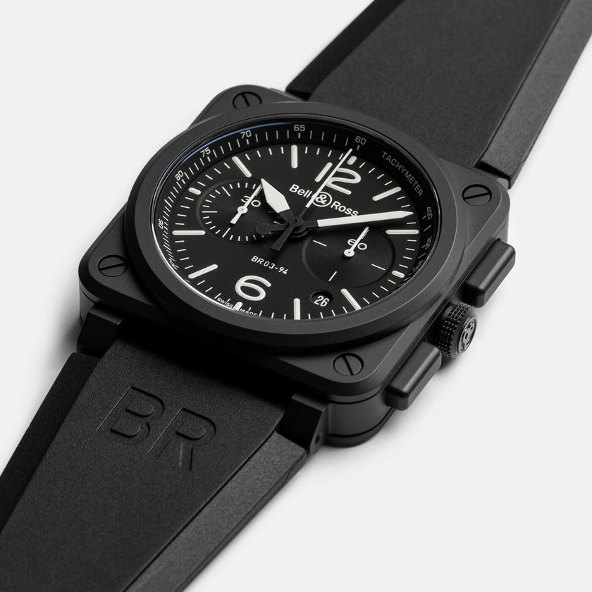 Bell & Ross BR-03 Chrono Black Matte Ceramic BR0394-BL-CE
