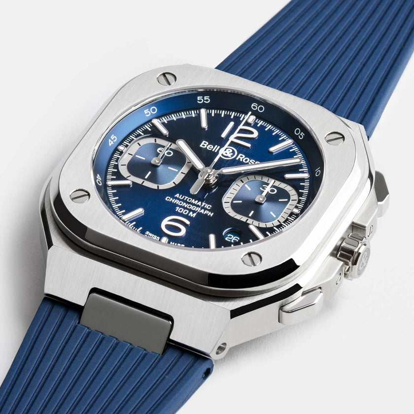 Bell & Ross BR-05 Chrono Blue Steel BR05C-BLU-ST/SRB