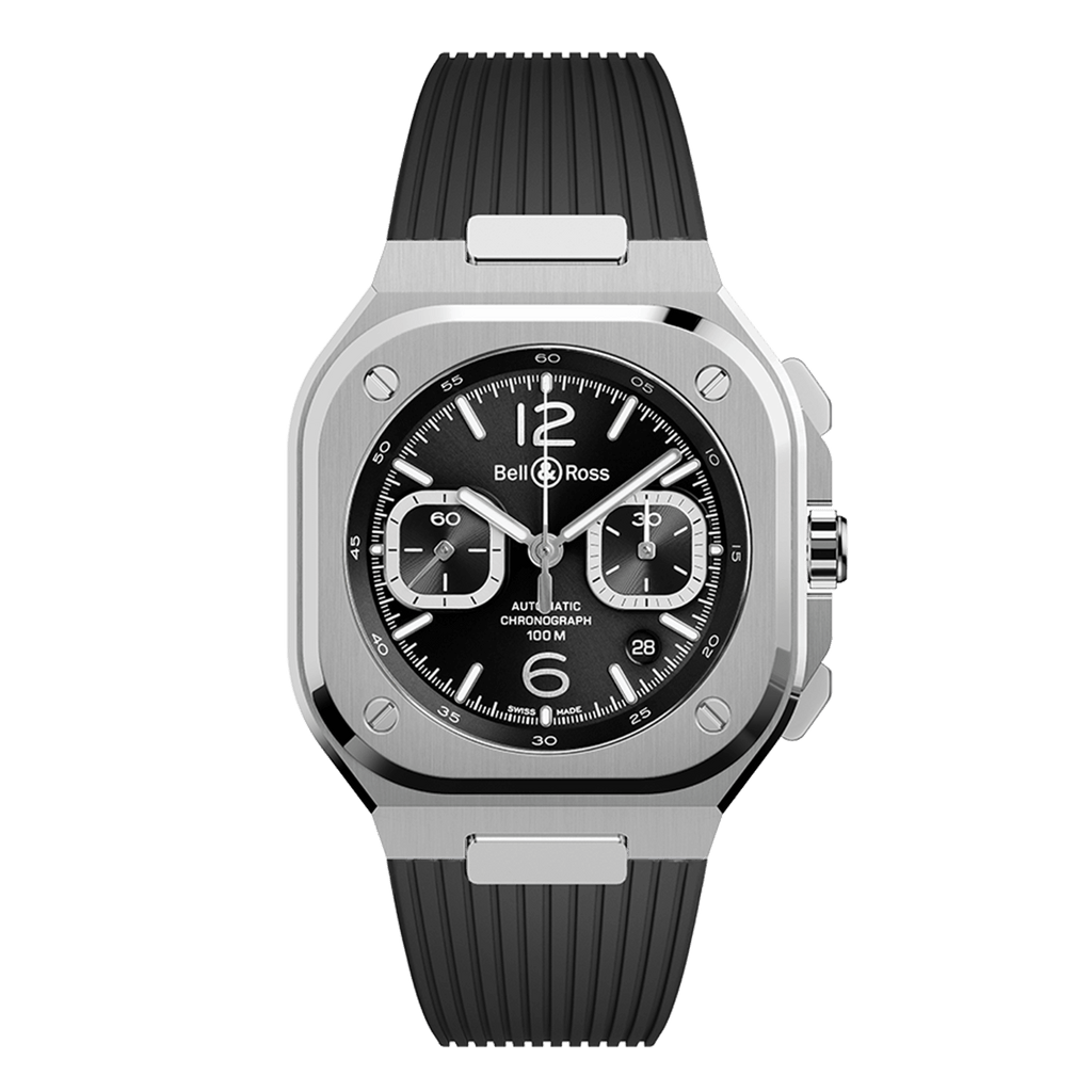 Bell & Ross BR-05 Chrono Black Steel BR05C-BLC-ST/SRB
