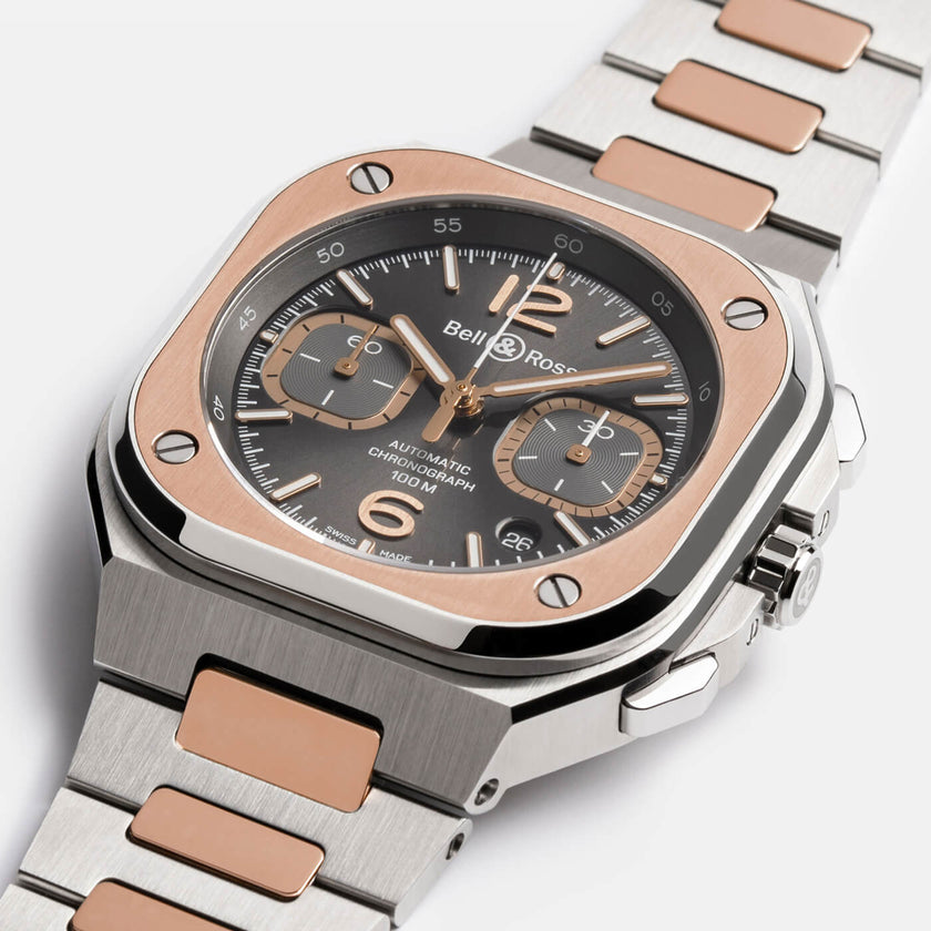 Bell & Ross BR-05 Chrono Grey Steel & Gold BR05C-RTH-STPG/SSG
