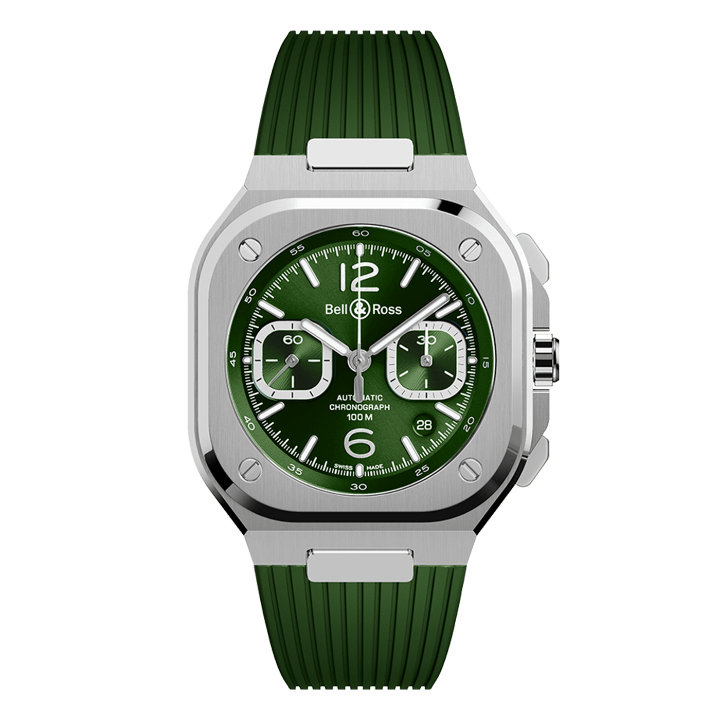 Bell & Ross BR-05 Chrono Green Steel BR05C-GN-ST/SRB