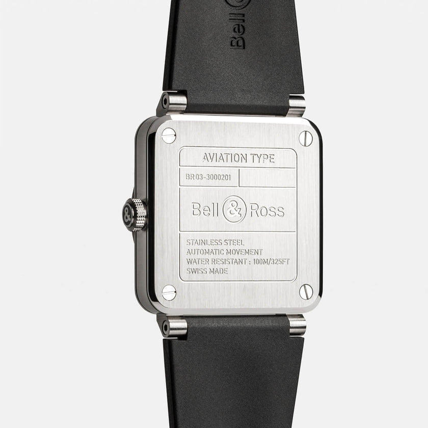 Bell & Ross BR-03 Black Steel BR03A-BL-ST/SRB