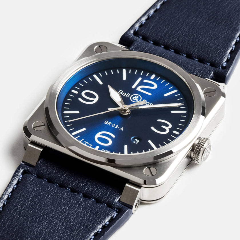 Bell & Ross BR-03 Blue Steel BR03A-BLU-ST/SCA