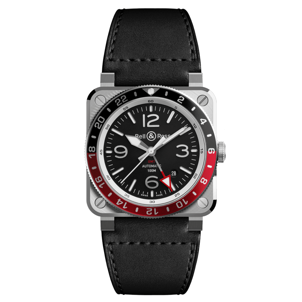 Bell & Ross BR-03 GMT Black BR0393-BL-ST/SCA