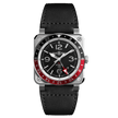 Bell & Ross BR-03 GMT Black BR0393-BL-ST/SCA