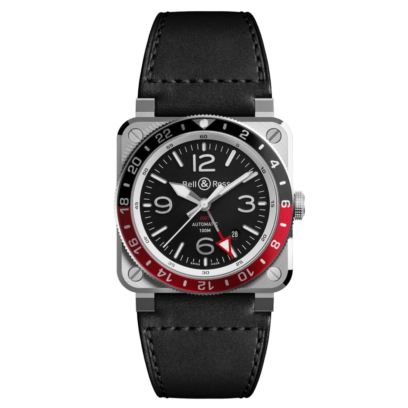 Bell & Ross BR-03 GMT Black BR0393-BL-ST/SCA