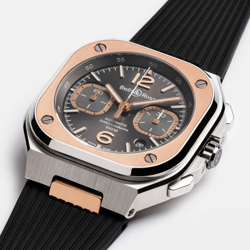 Bell & Ross BR-05 Chrono Grey Steel & Gold BR05C-RTH-STPG/SRB