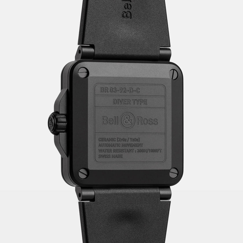 Bell & Ross BR-03 Diver Black Matte Ceramic BR03A-D-BL-CE/SRB