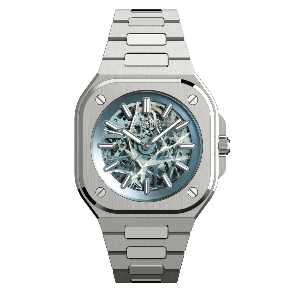 Bell & Ross Skeleton Arctic Blue BR05A-AB-SKST/SST