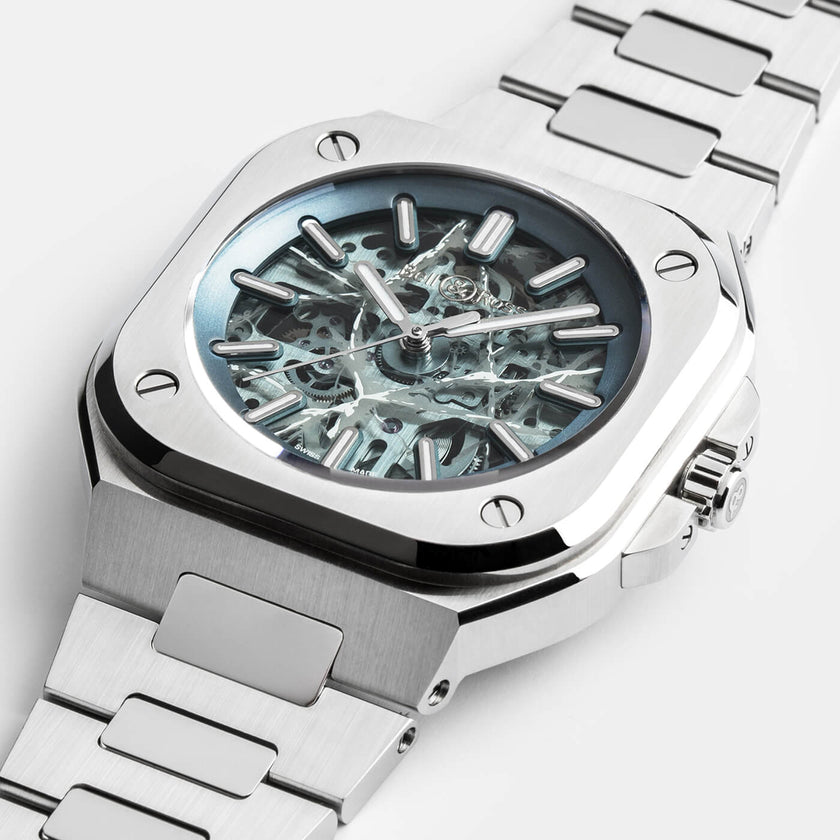 Bell & Ross Skeleton Arctic Blue BR05A-AB-SKST/SST