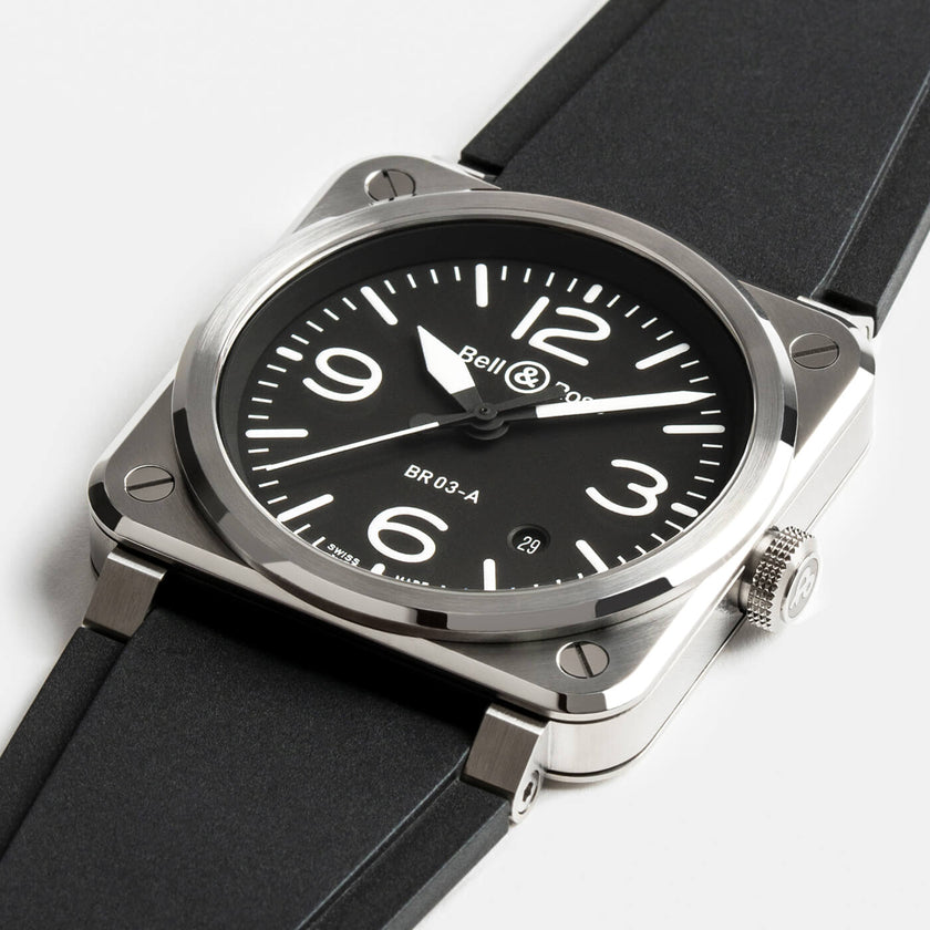 Bell & Ross BR-03 Black Steel BR03A-BL-ST/SRB