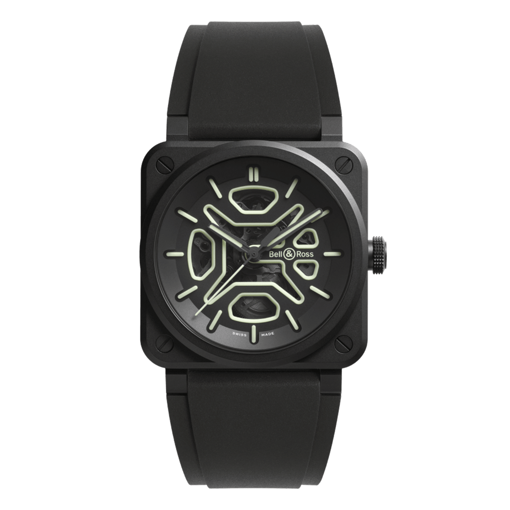Bell & Ross Skeleton Lum Ceramic BR03A-LM-SKCE/SRB