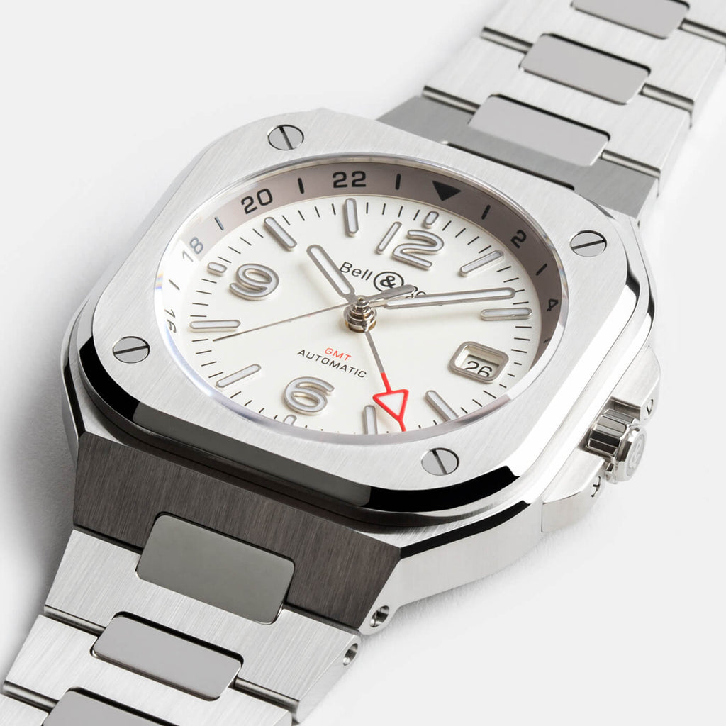 Bell & Ross BR-05 GMT White BR05G-SI-ST/SST