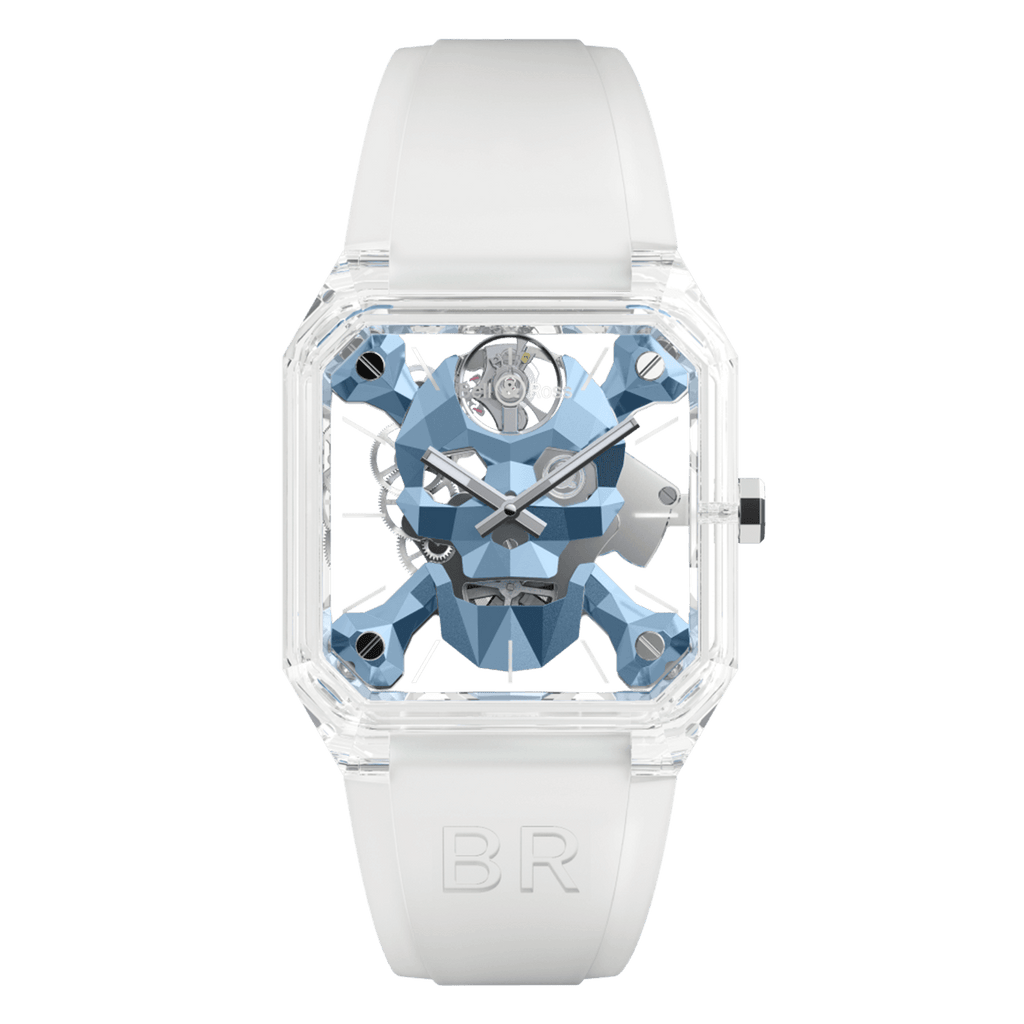 Bell & Ross BR-01 Cyber Skull Sapphire Ice Blue BR01-CSKBLU-SAPHIR