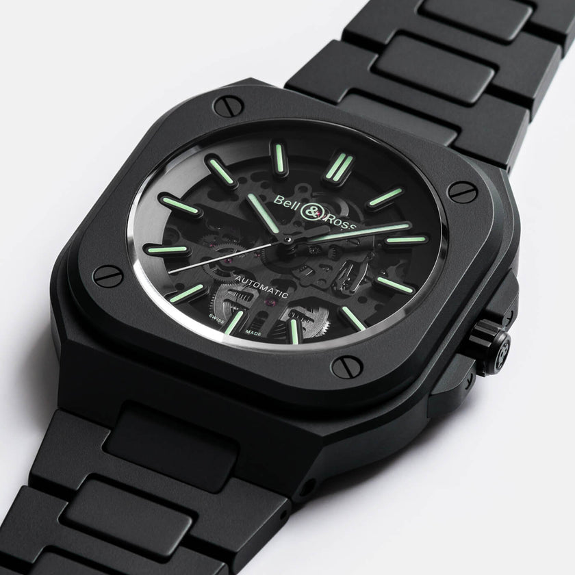 Bell & Ross Skeleton Black Lum Ceramic BR05A-BLM-SKCE/SCE