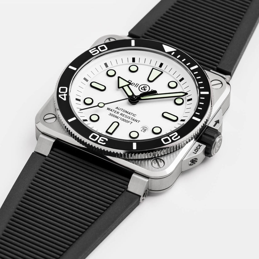 Bell & Ross BR-03 Diver White Steel BR03A-D-WH-ST/SRB