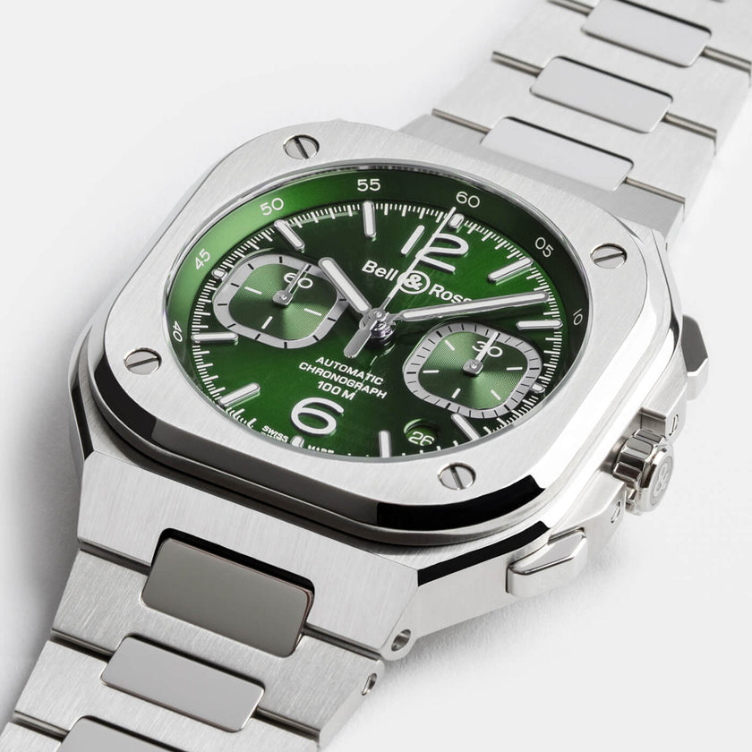 Bell & Ross BR-05 Chrono Green Steel BR05C-GN-ST/SST