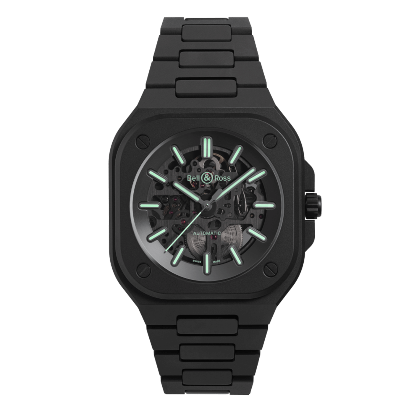 Bell & Ross Skeleton Black Lum Ceramic BR05A-BLM-SKCE/SCE