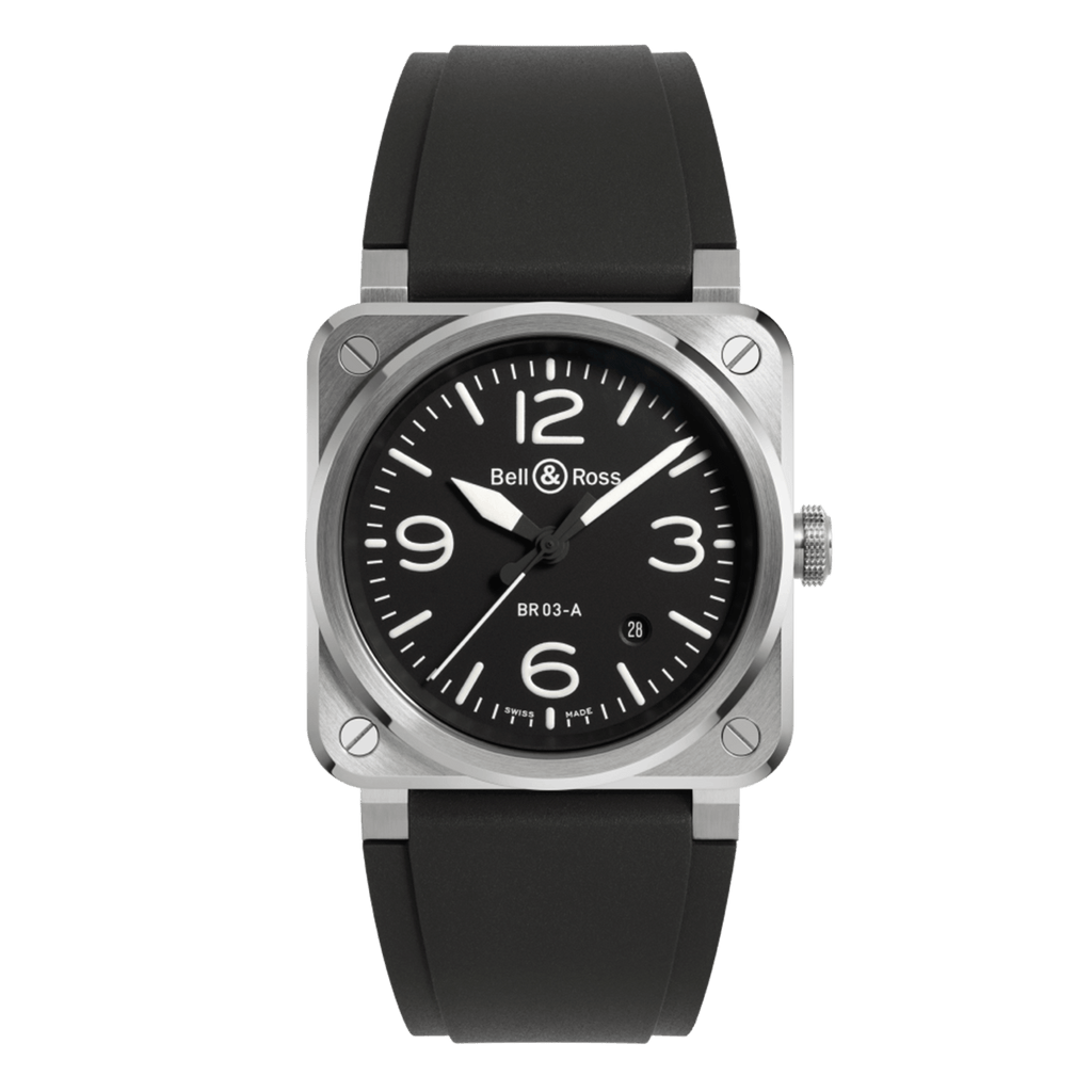 Bell & Ross BR-03 Black Steel BR03A-BL-ST/SRB