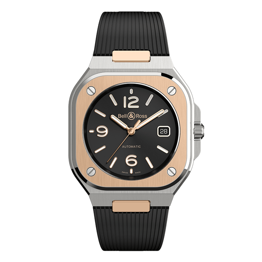 Bell & Ross BR-05 Black Steel & Gold BR05A-BL-STPG/SRB
