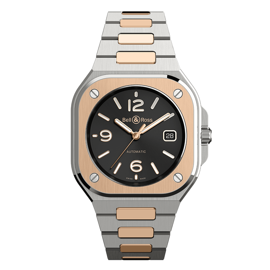 Bell & Ross BR-05 BLACK Steel & Gold BR05A-BL-STPG/SSG