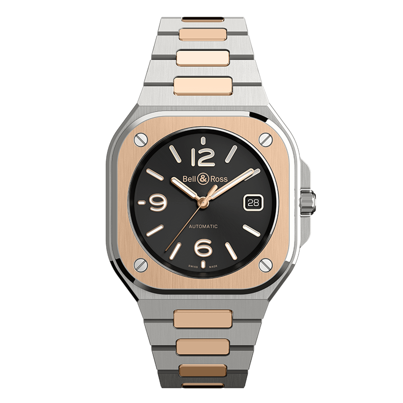 Bell & Ross BR-05 BLACK Steel & Gold BR05A-BL-STPG/SSG