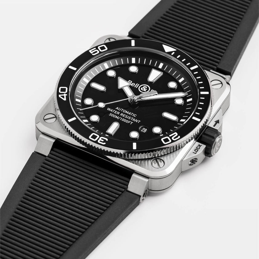 Bell & Ross BR-03 Diver Black Steel BR03A-D-BL-ST/SRB