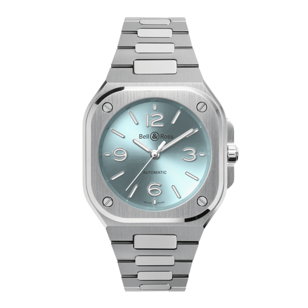 Bell & RossBR-05 36MM Ice Blue Steel BR05A-S-BU-ST/SST