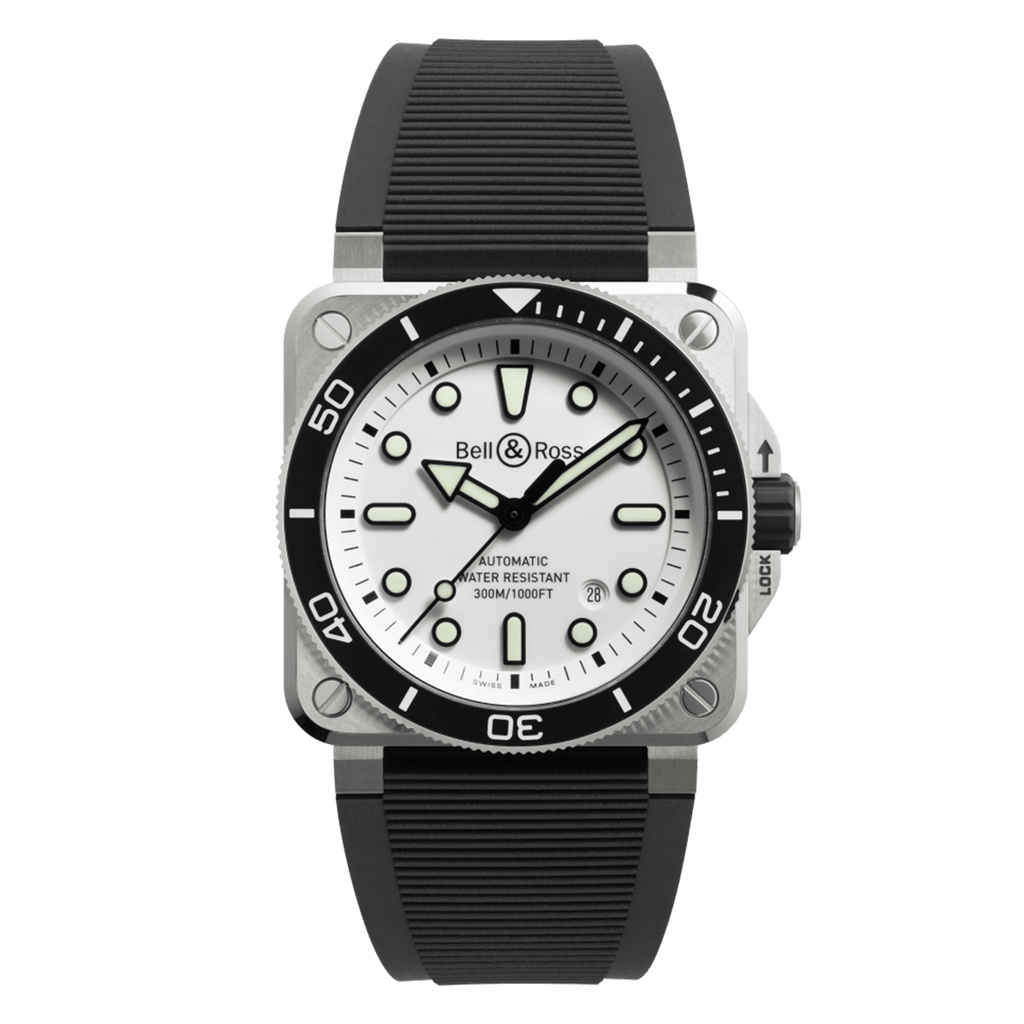 Bell & Ross BR-03 Diver White Steel BR03A-D-WH-ST/SRB