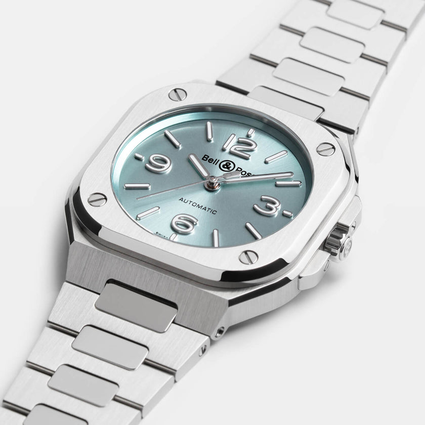 Bell & RossBR-05 36MM Ice Blue Steel BR05A-S-BU-ST/SST
