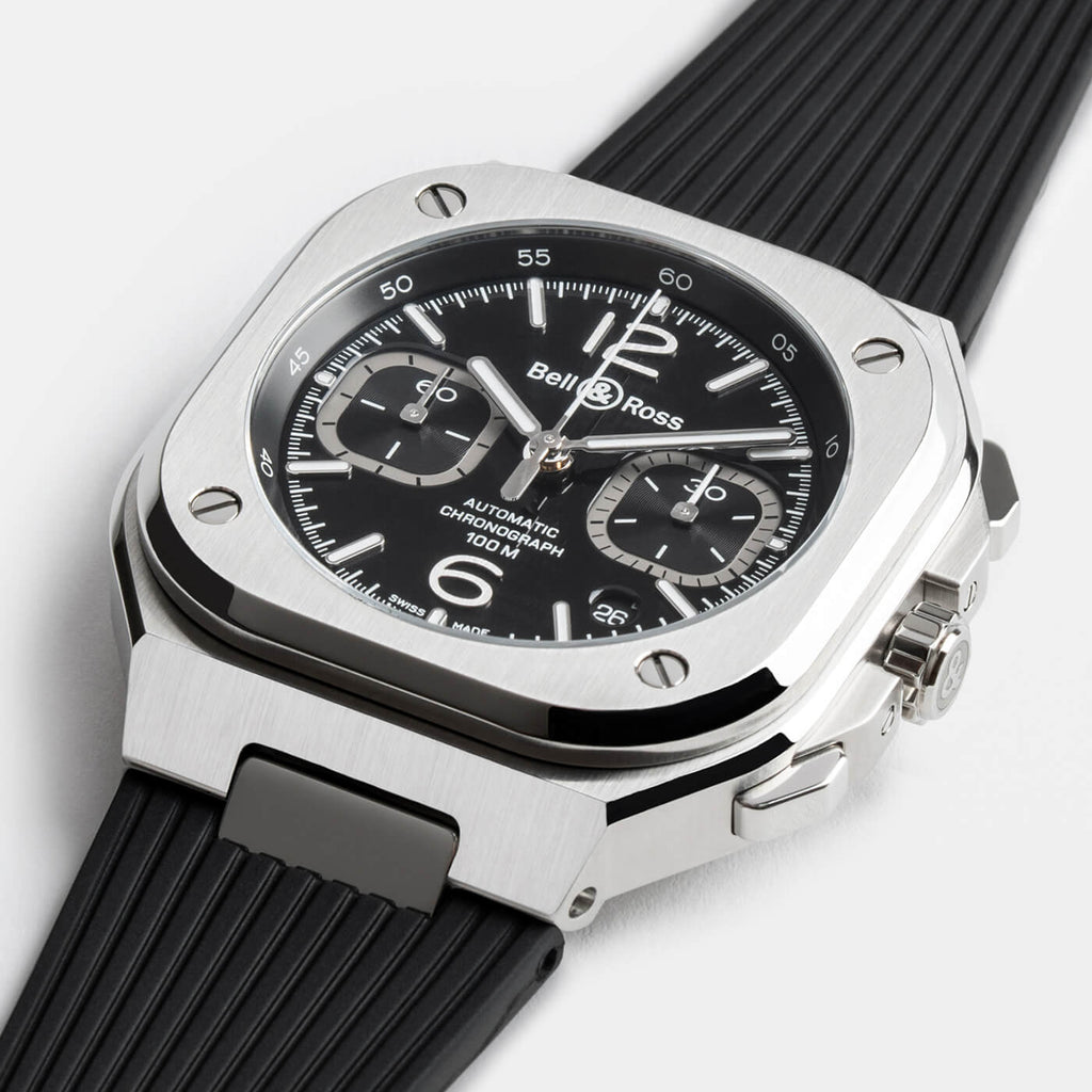 Bell & Ross BR-05 Chrono Black Steel BR05C-BLC-ST/SRB