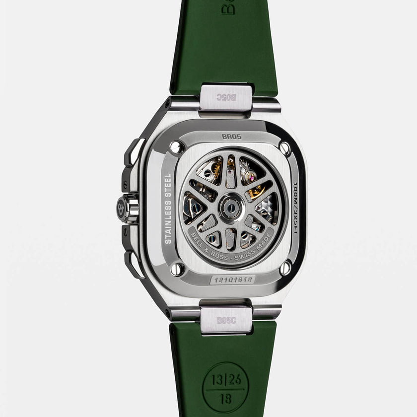 Bell & Ross BR-05 Chrono Green Steel BR05C-GN-ST/SRB