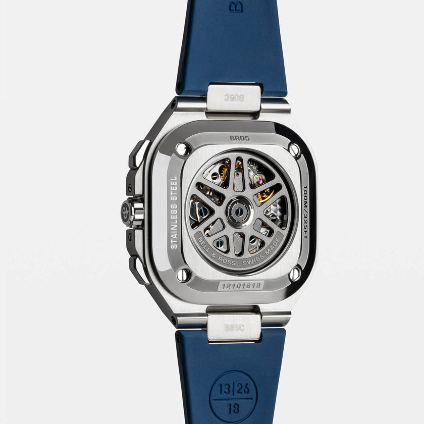 Bell & Ross BR-05 Chrono Blue Steel BR05C-BLU-ST/SRB