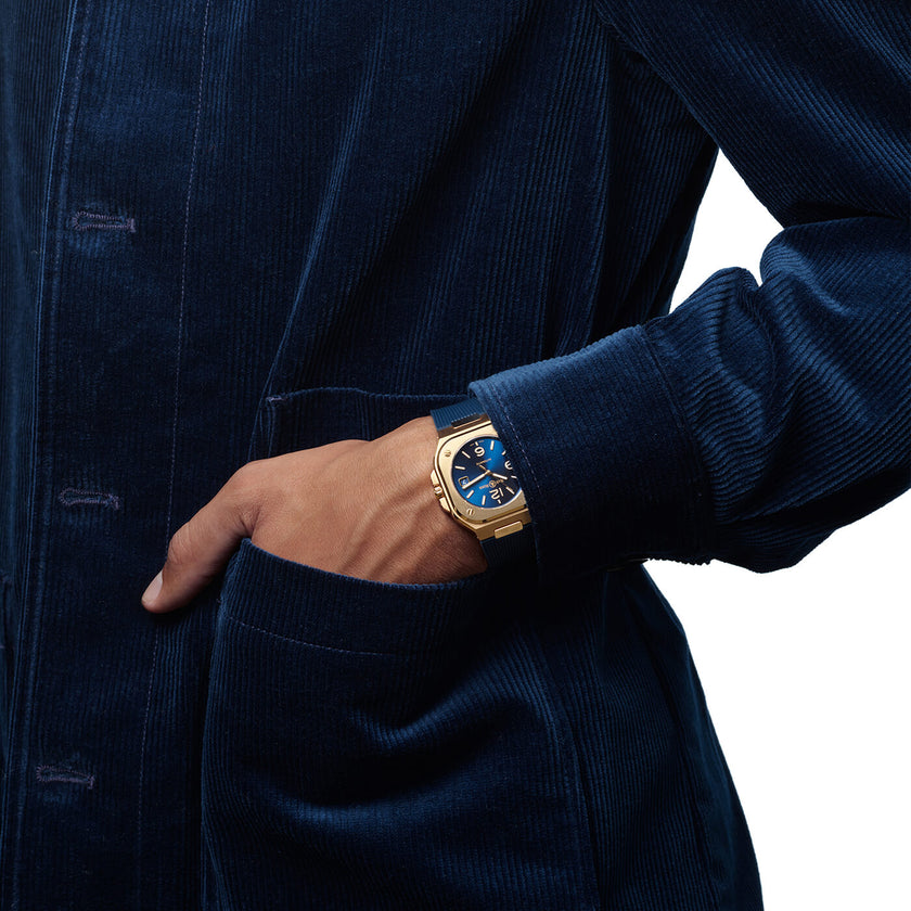 Bell & Ross BR-05 Blue Gold BR05A-BLU-PG/SRB