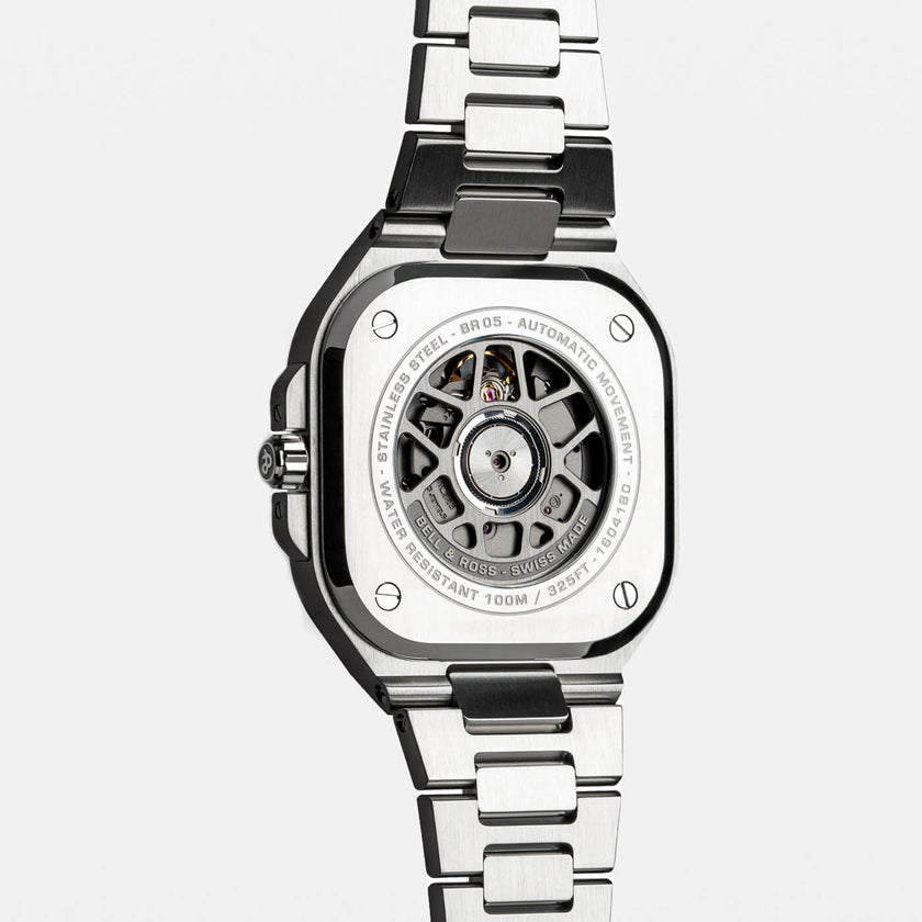 Bell & Ross BR-05 GMT White BR05G-SI-ST/SST