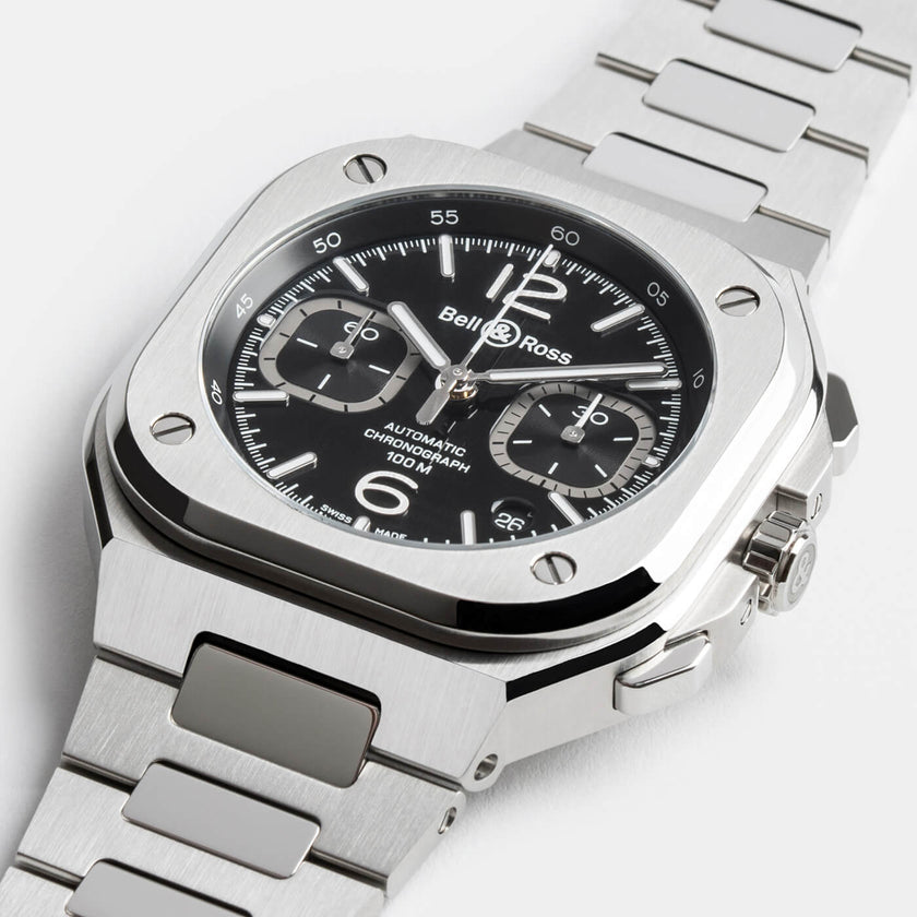 Bell & Ross BR-05 Chrono Black Steel BR05C-BLC-ST/SST