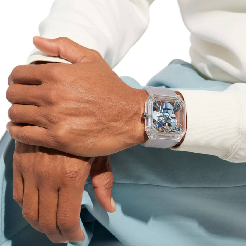 Bell & Ross BR-01 Cyber Skull Sapphire Ice Blue BR01-CSKBLU-SAPHIR