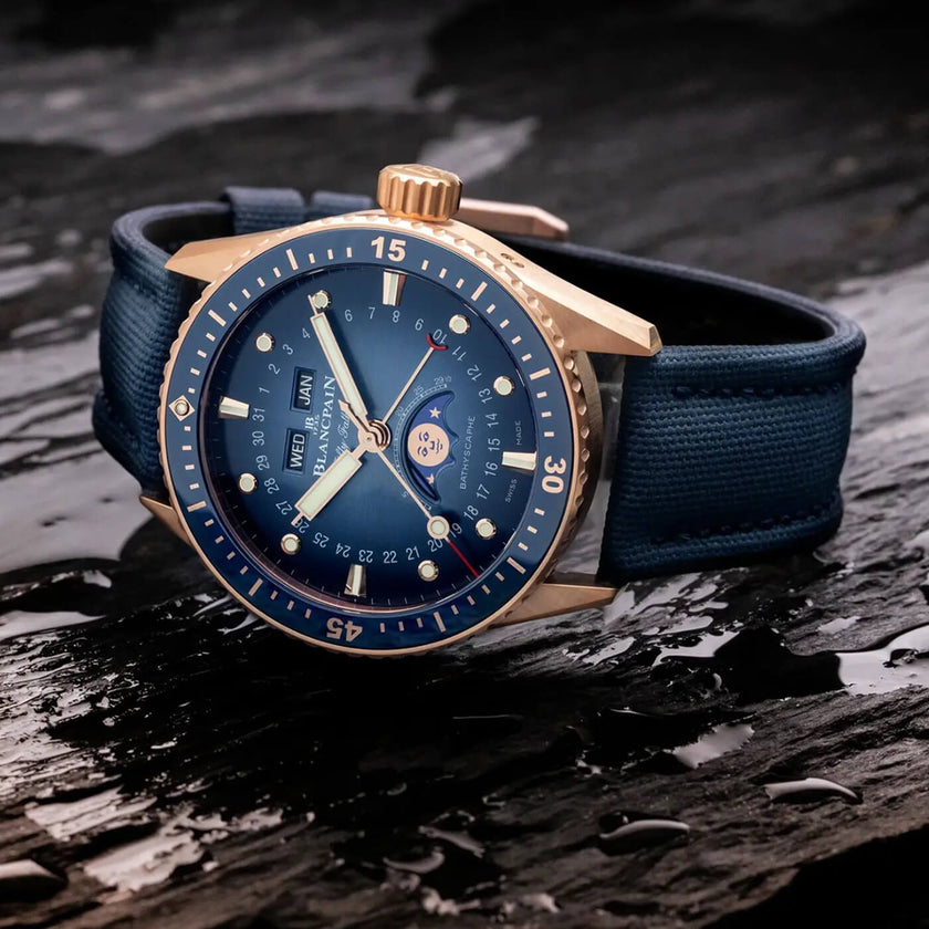 Blancpain Fifty Fathoms Bathyscaphe Quantième Complet Phases de Lune 5054 3640 O52B